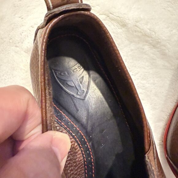 Michael Toschi Onda SE Driving Loafers Men\'s 9.5 Brown Red Sole MSRP $575 main image 5